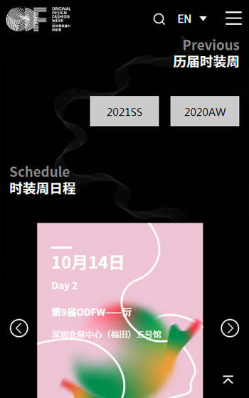 深圳原創(chuàng)設(shè)計(jì)時(shí)裝周網(wǎng)站案例圖片1