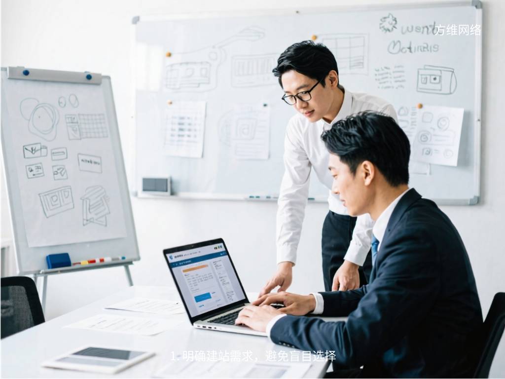 1. 明確建站需求，避免盲目選擇