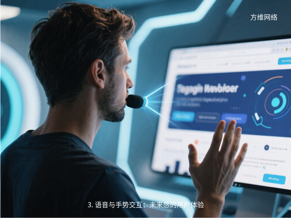 3. 語音與手勢交互:未來感的用戶體驗