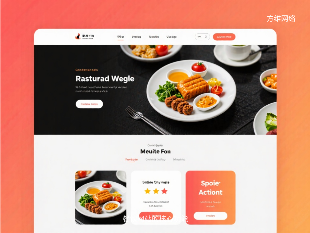餐飲網站的核心功能
