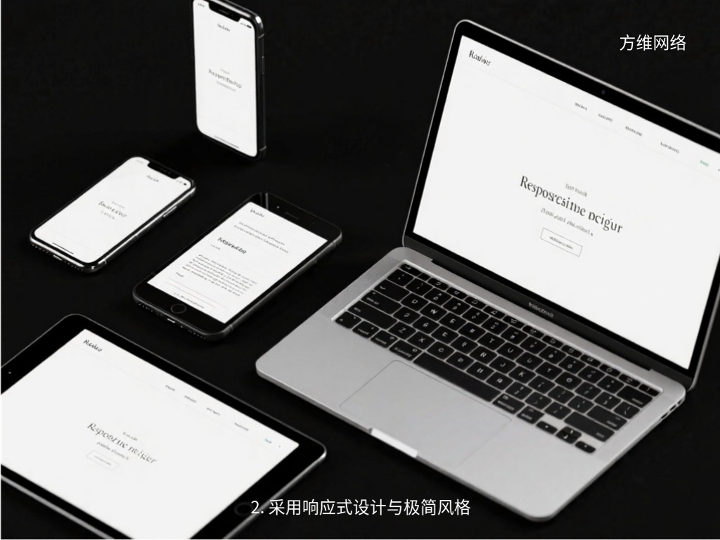 2. 采用響應式設計與極簡風格