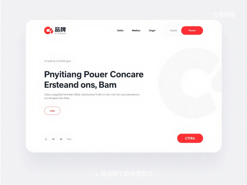1. 簡潔明了的視覺層次