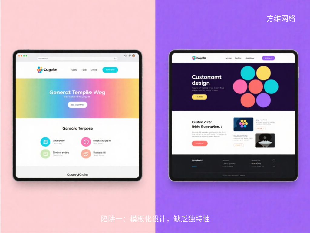 陷阱一:模板化設計,缺乏獨特性