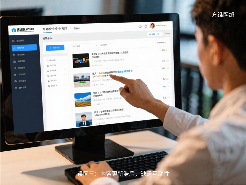 誤區三:內容更新滯后,缺乏互動性