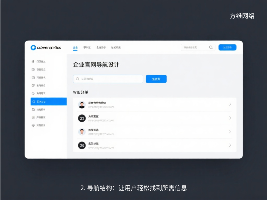 2. 導航結構：讓用戶輕松找到所需信息