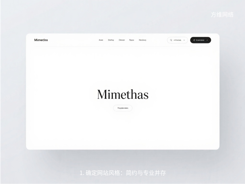 1. 確定網站風格:簡約與專業并存