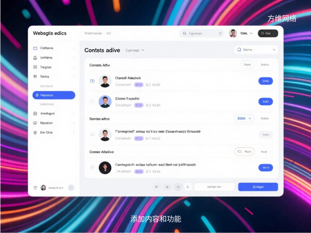 添加內容和功能