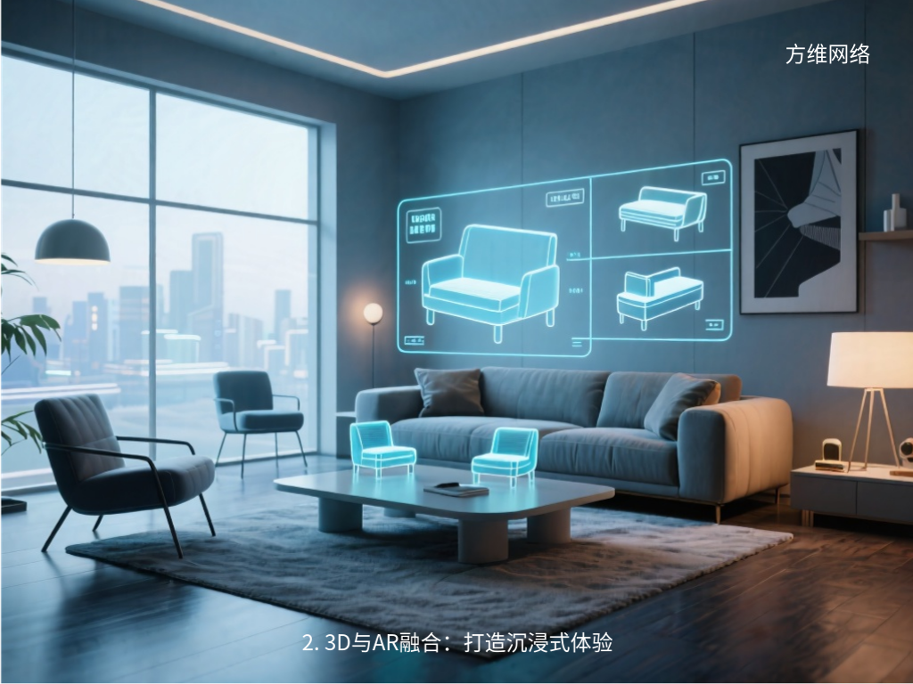 2. 3D與AR融合:打造沉浸式體驗(yàn)