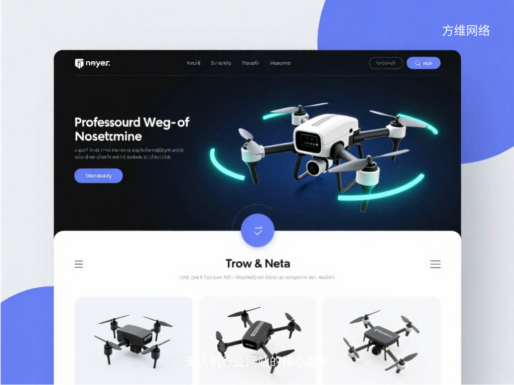 無人機行業網站的核心需求