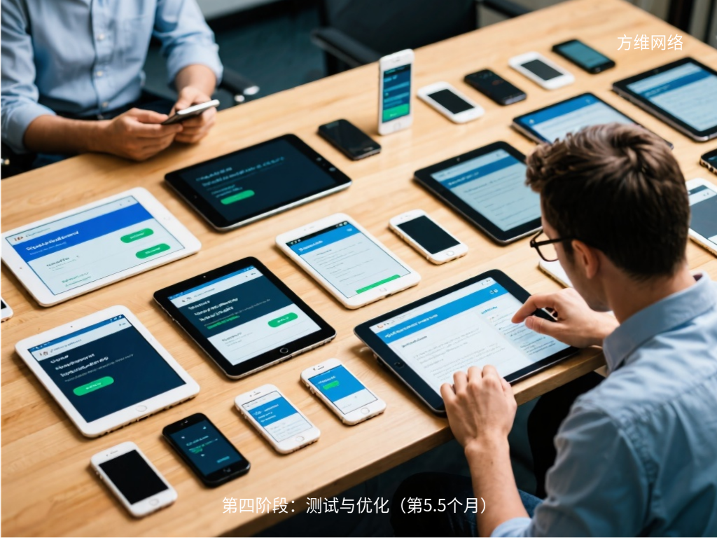 第四階段:測試與優化(第5.5個月)