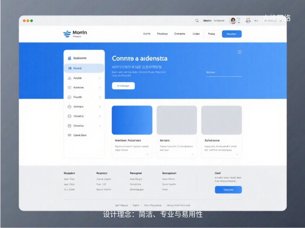 設計理念:簡潔、專業與易用性