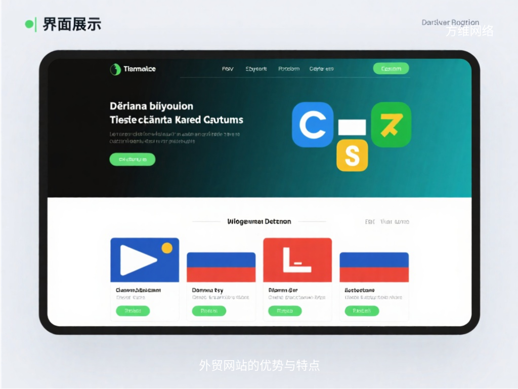外貿(mào)網(wǎng)站的優(yōu)勢與特點(diǎn)