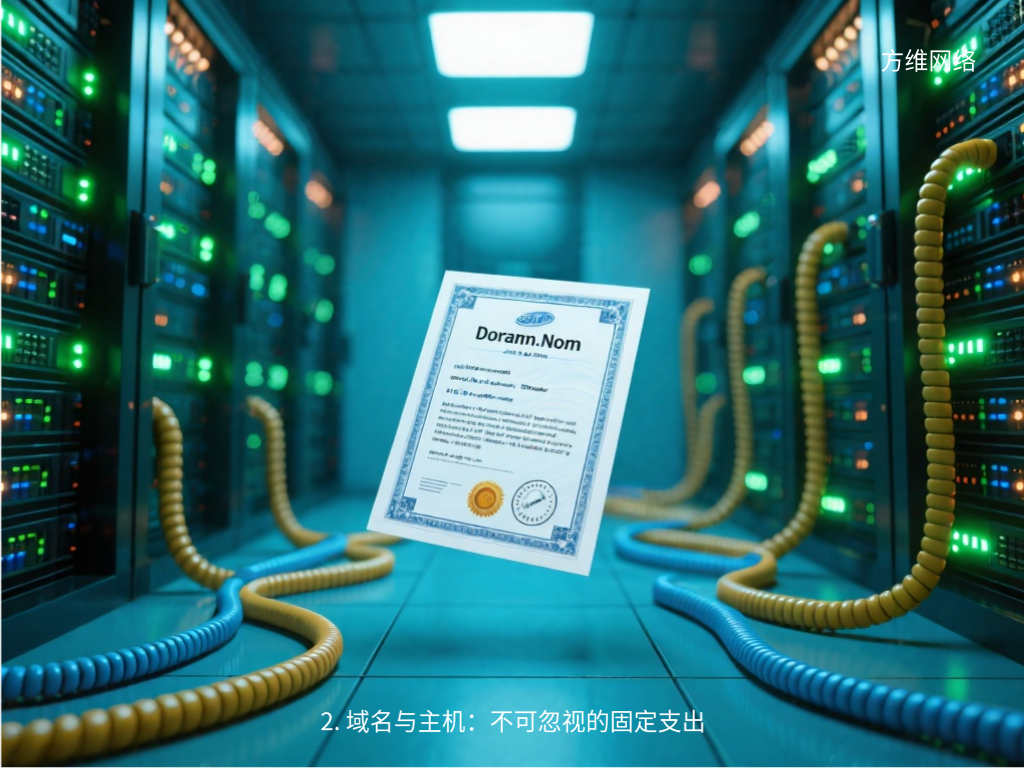 2. 域名與主機(jī):不可忽視的固定支出