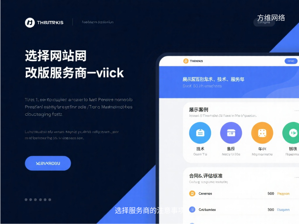 選擇服務商的注意事項
