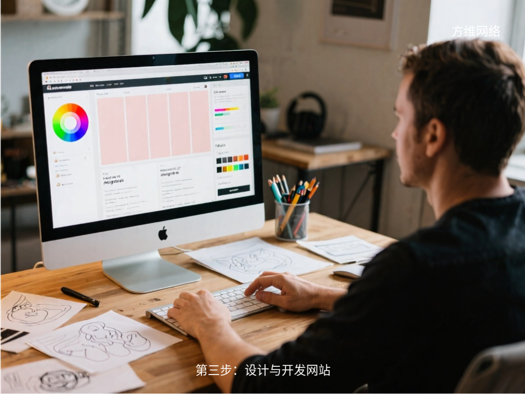 第三步:設計與開發網站