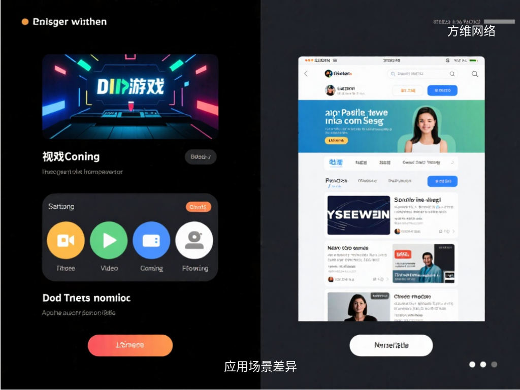 應(yīng)用場(chǎng)景差異