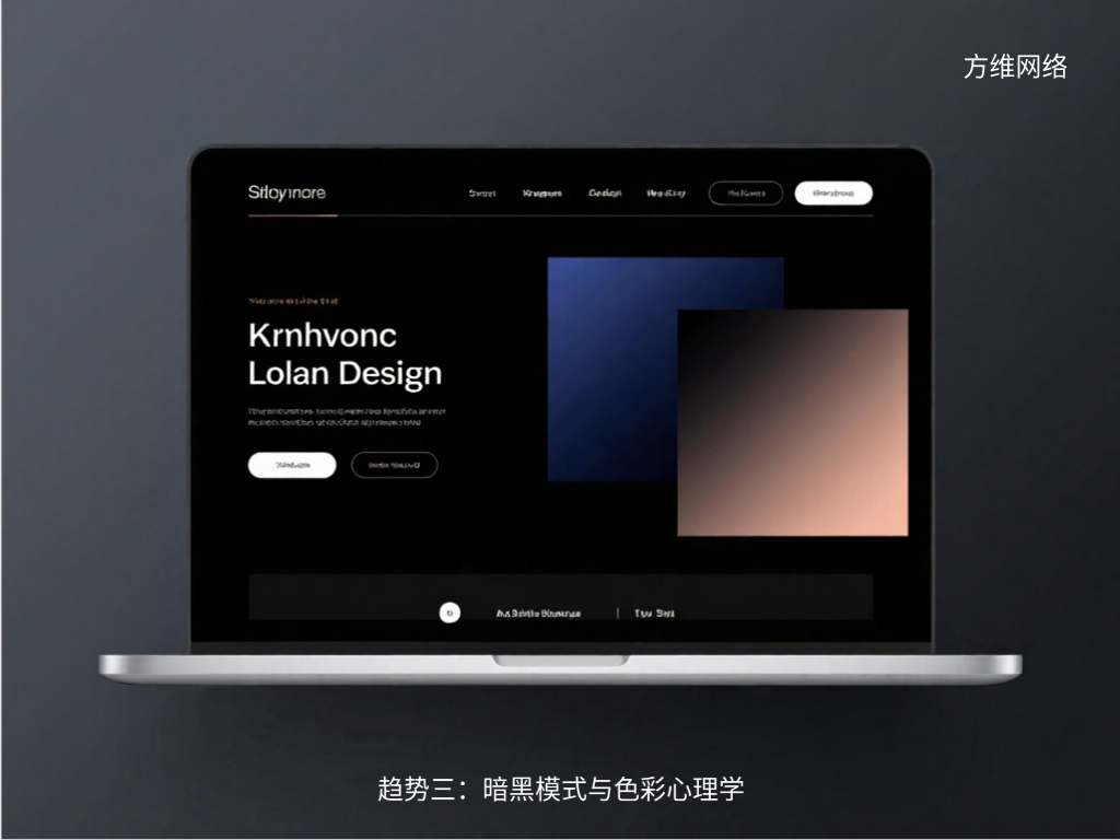 趨勢三:暗黑模式與色彩心理學