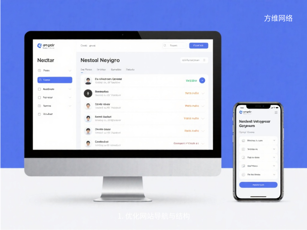 1. 優化網站導航與結構