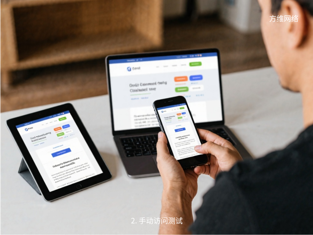 2. 手動訪問測試