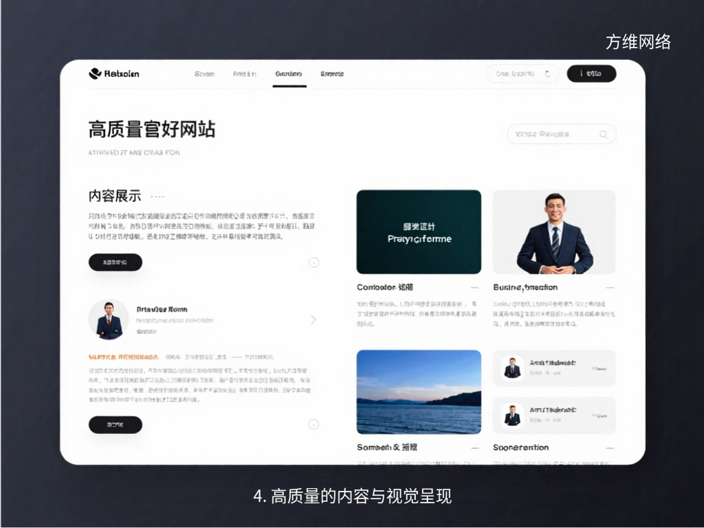 4. 高質(zhì)量的內(nèi)容與視覺呈現(xiàn)