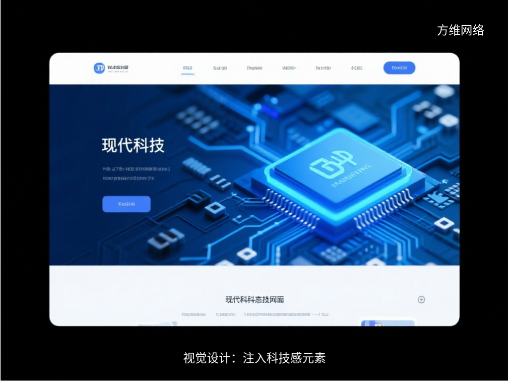 視覺設計:注入科技感元素