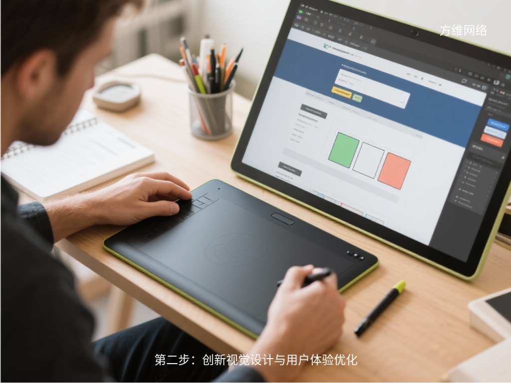 第二步:創(chuàng)新視覺設計與用戶體驗優(yōu)化