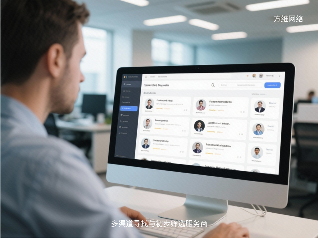 多渠道尋找與初步篩選服務(wù)商