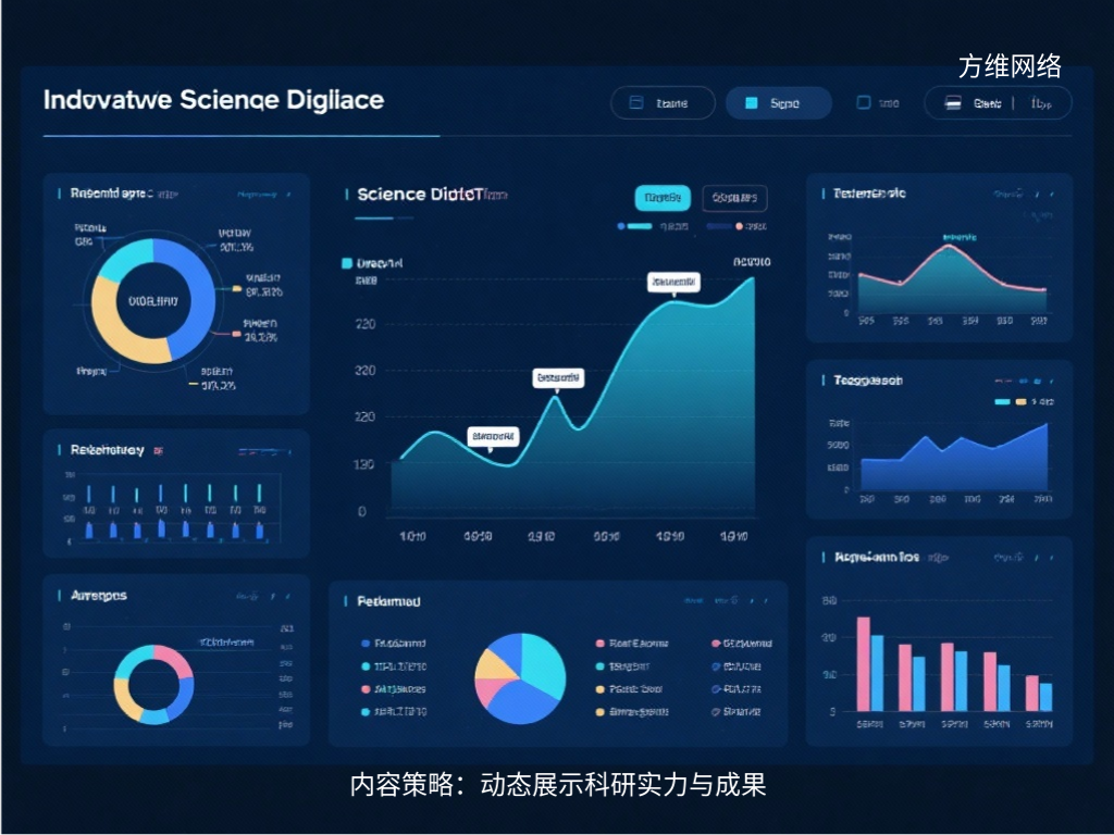內容策略:動態展示科研實力與成果