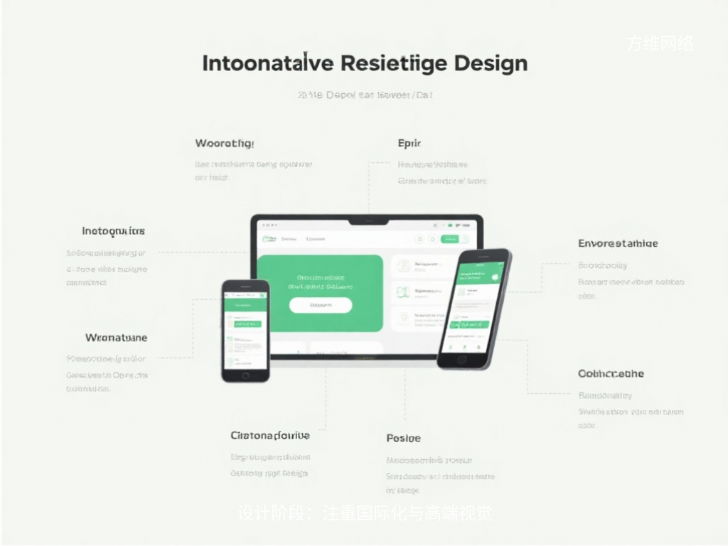 設計階段:注重國際化與高端視覺
