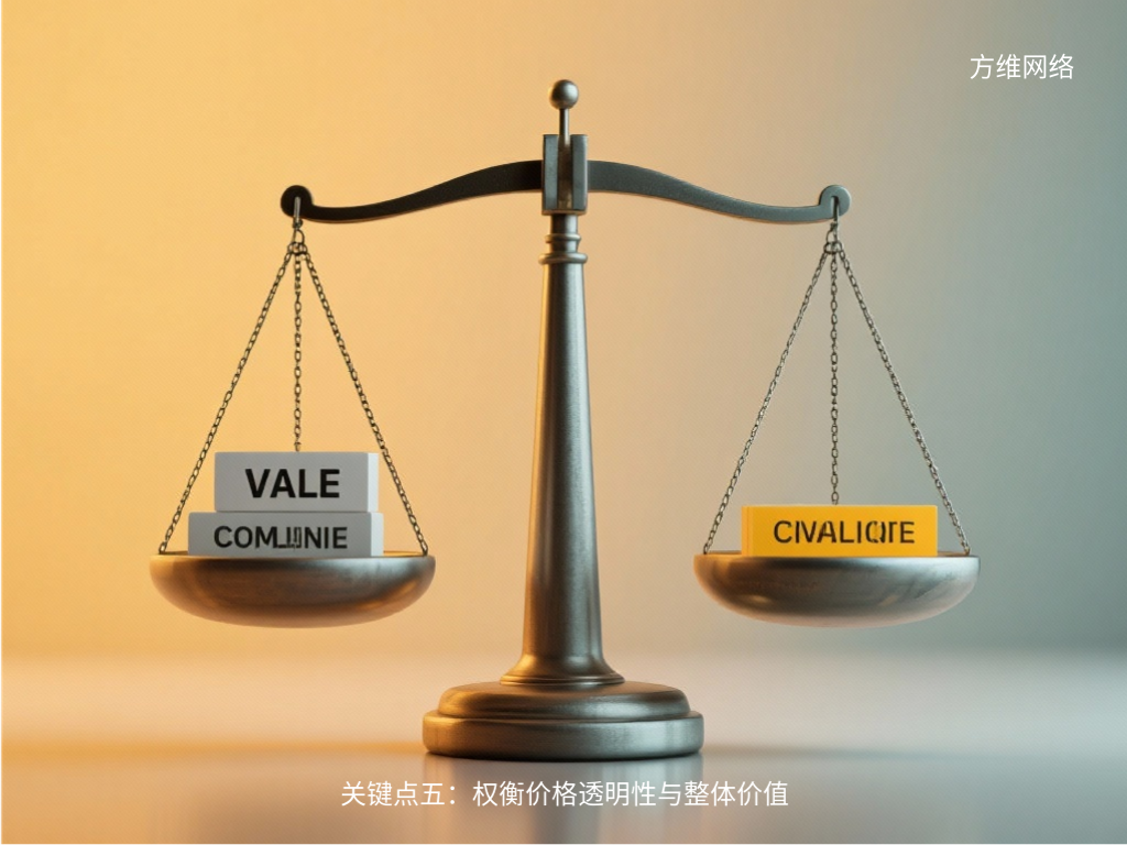 關鍵點五:權衡價格透明性與整體價值