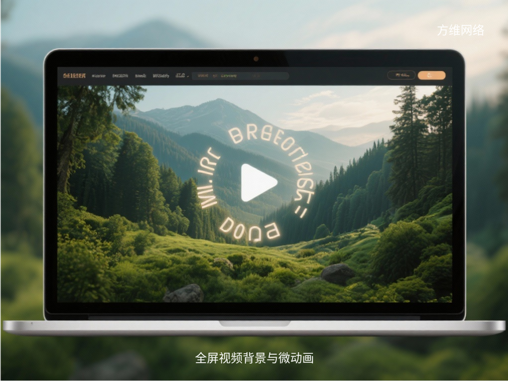 全屏視頻背景與微動(dòng)畫