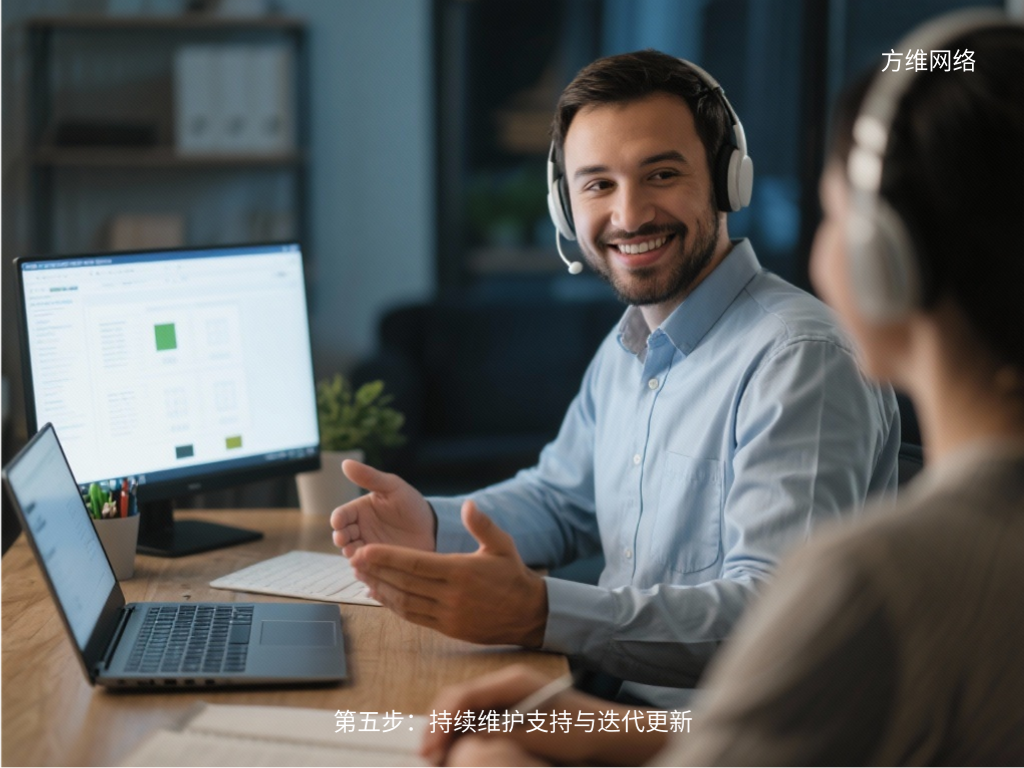 第五步:持續維護支持與迭代更新
