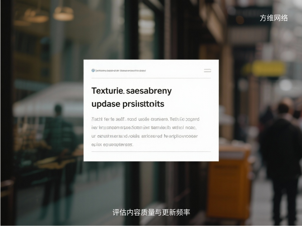 評估內容質量與更新頻率