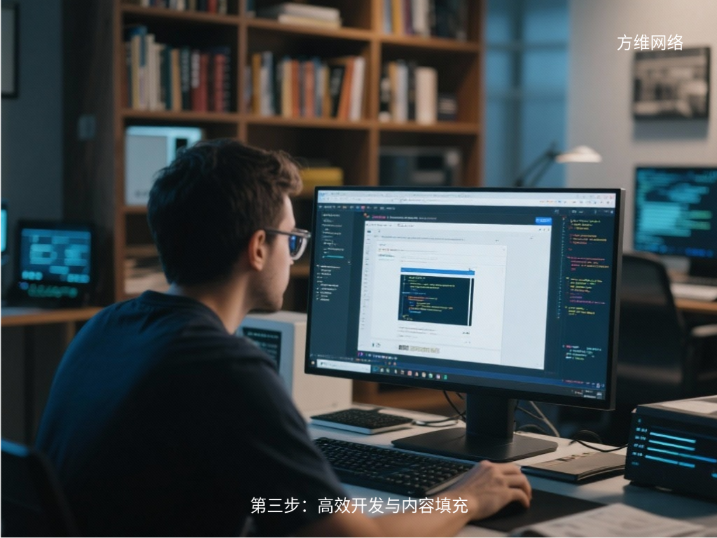 第三步:高效開發(fā)與內(nèi)容填充