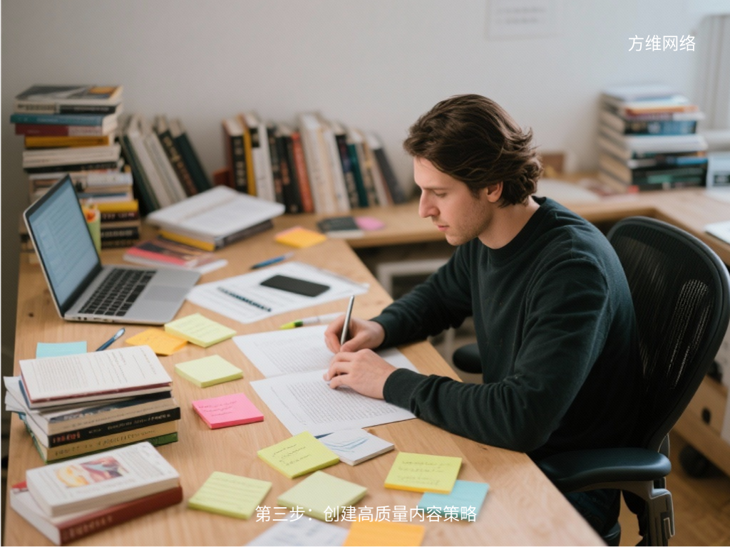 第三步:創(chuàng)建高質(zhì)量內(nèi)容策略