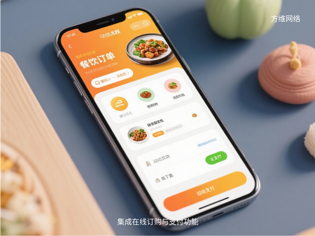 集成在線訂購與支付功能