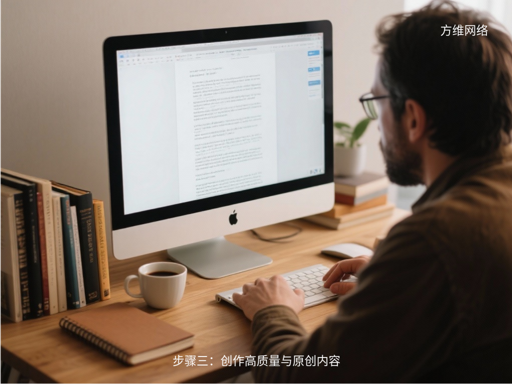 步驟三:創作高質量與原創內容