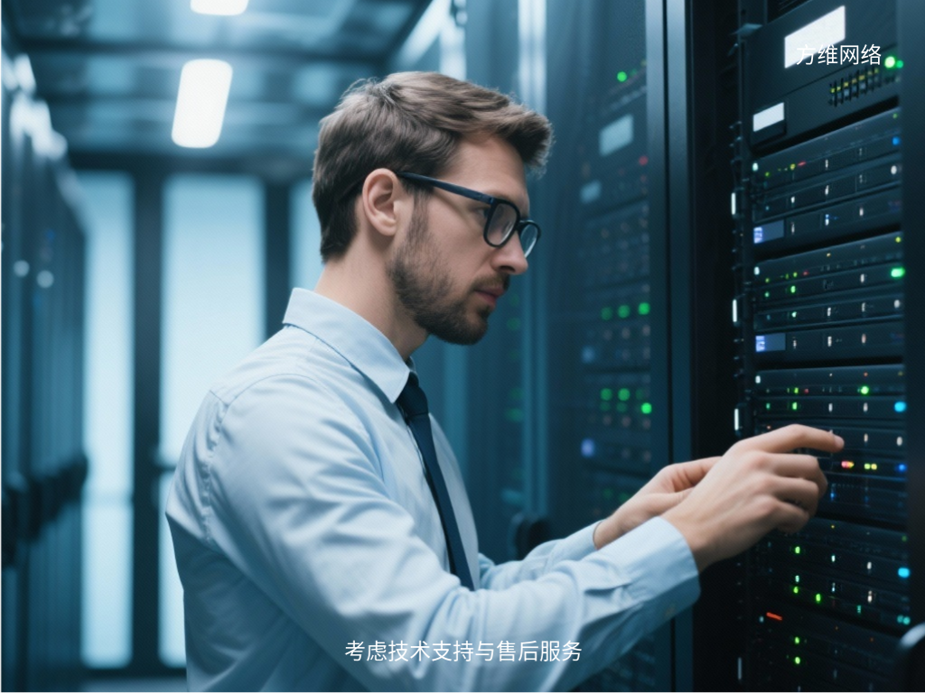考慮技術支持與售后服務
