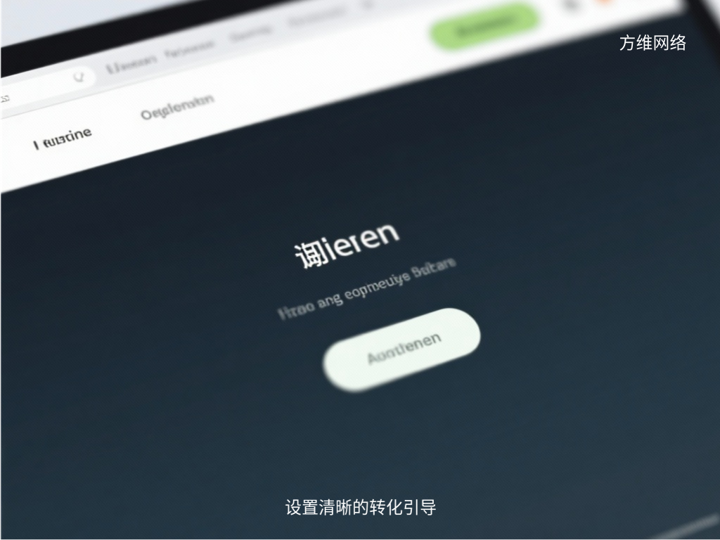 設(shè)置清晰的轉(zhuǎn)化引導(dǎo)