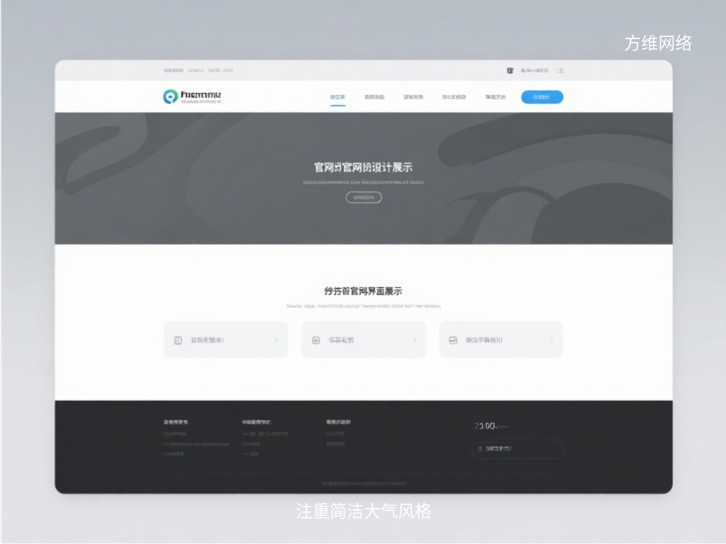 注重簡潔大氣風格