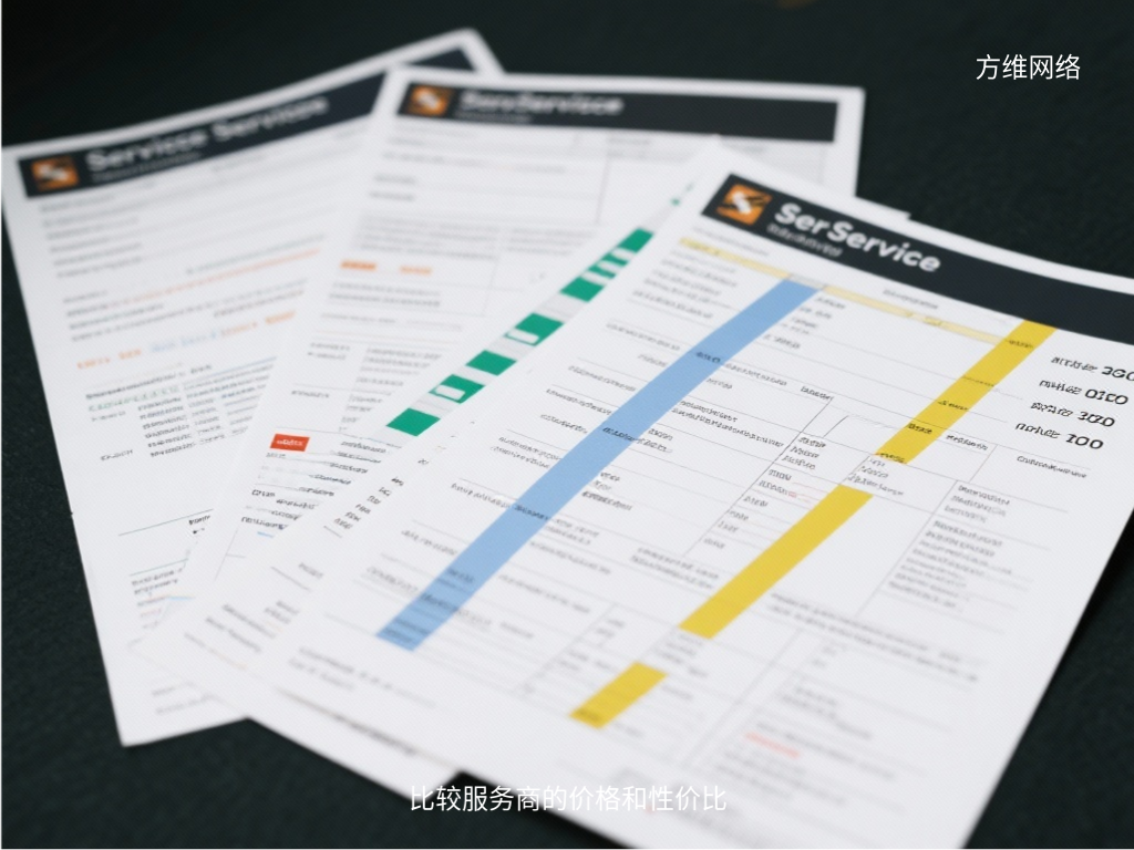比較服務商的價格和性價比