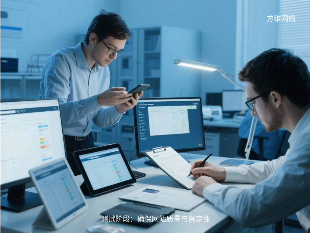 測試階段:確保網(wǎng)站質(zhì)量與穩(wěn)定性