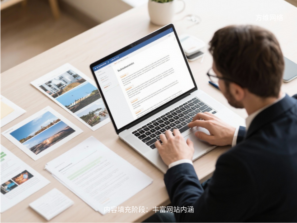 內容填充階段:豐富網站內涵