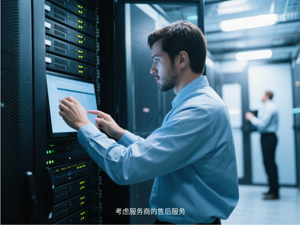 考慮服務商的售后服務