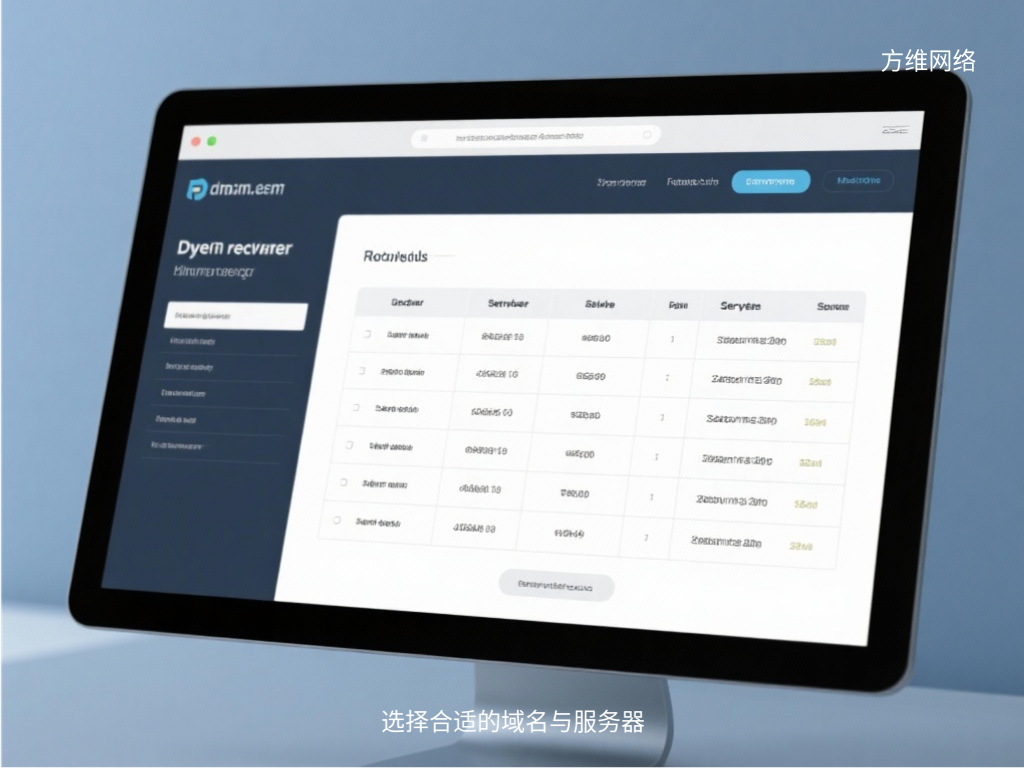 選擇合適的域名與服務器