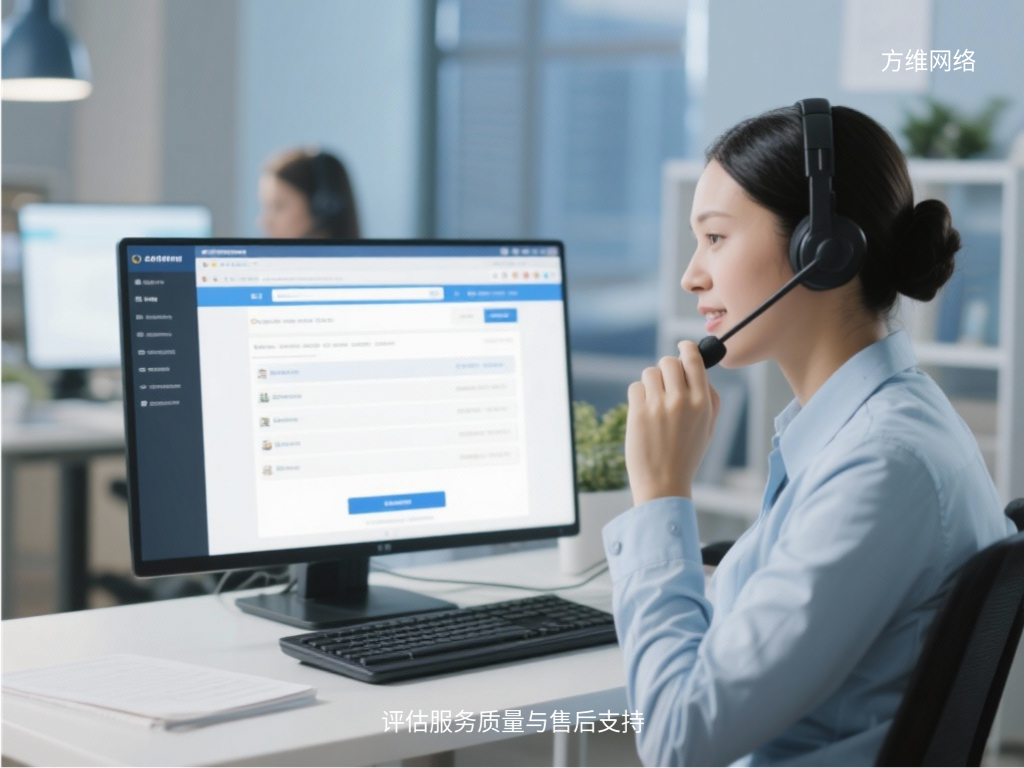 評估服務質量與售后支持