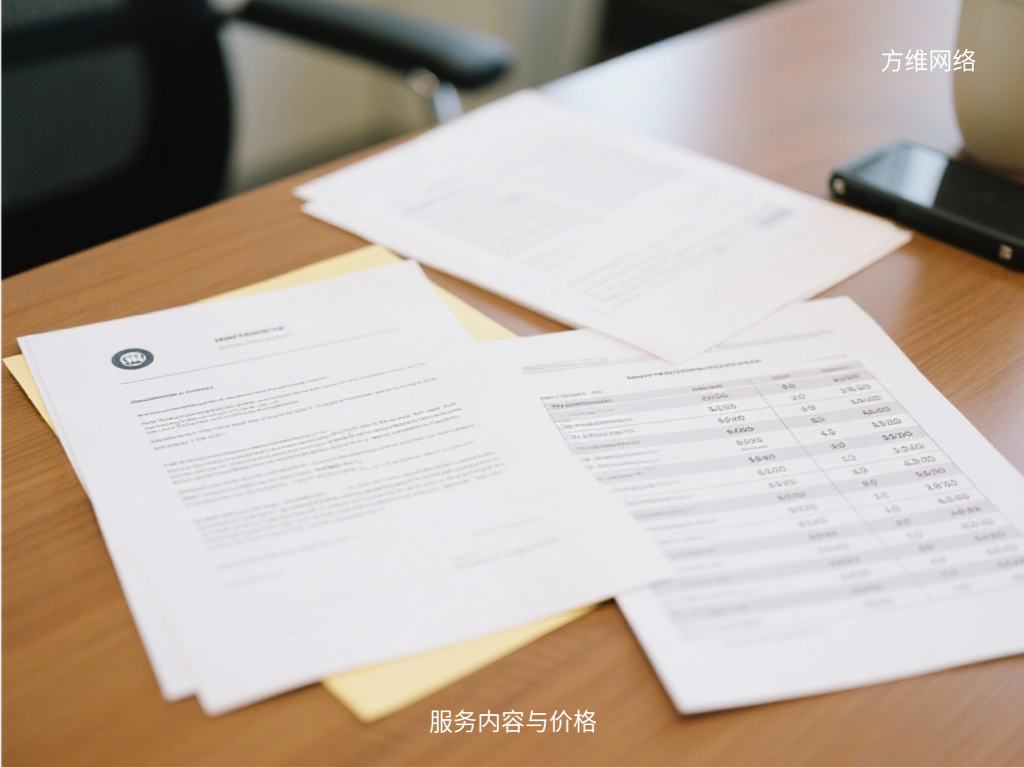 服務內容與價格