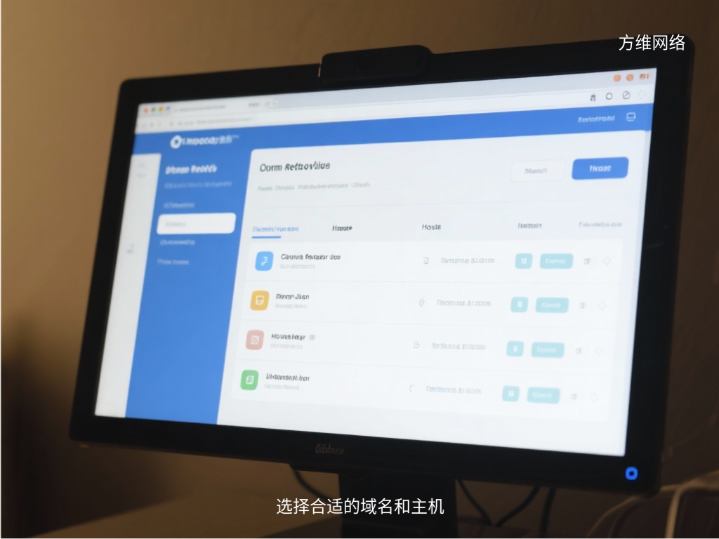 選擇合適的域名和主機